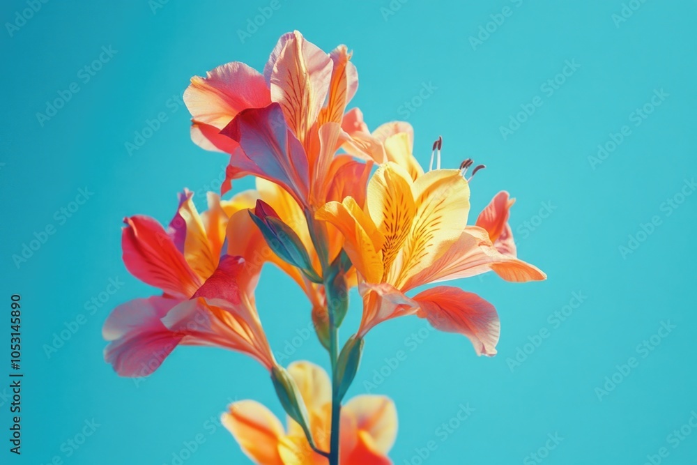 Flower in Blue Sky Flower in Blue Sky