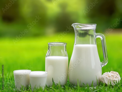 Pasteurized milk: smooth, creamy, and fresh from the farm to your glass. photo