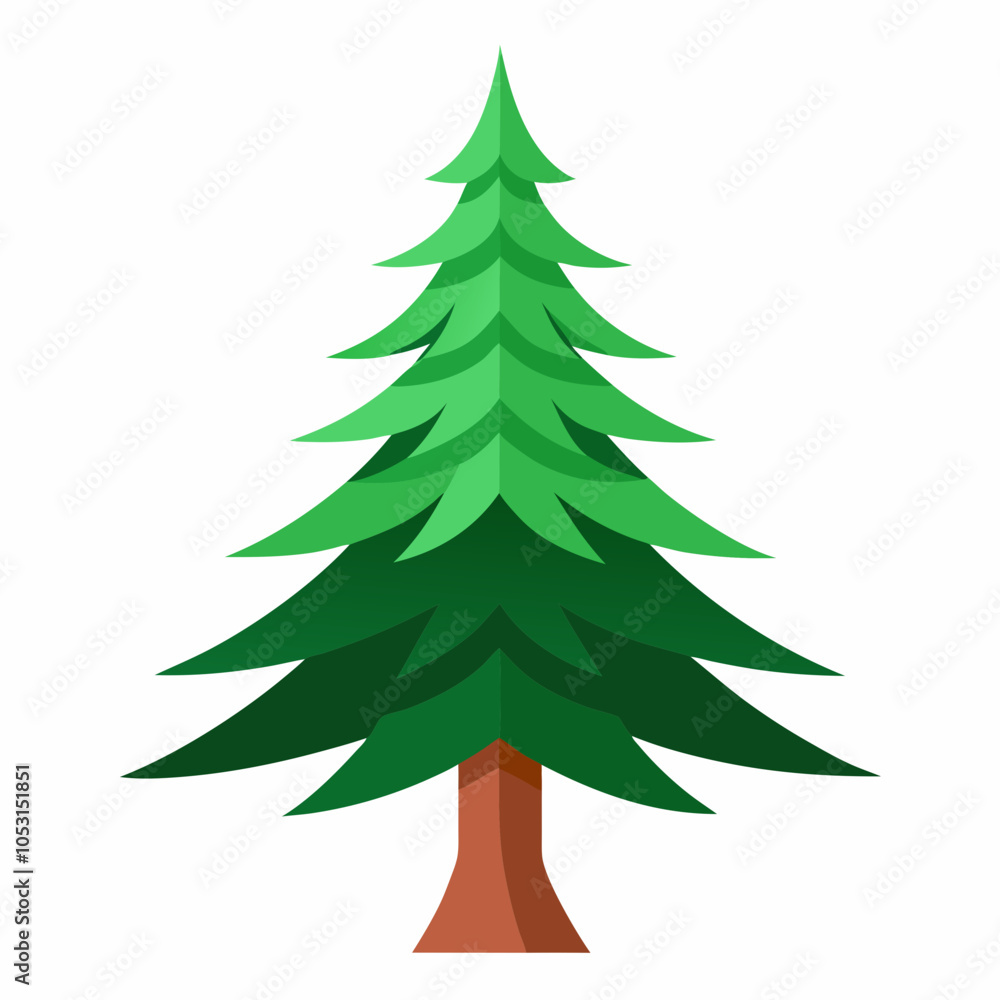 Fototapeta premium christmas tree illustration