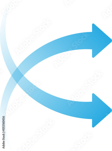Airflow Arrow Wind and Motion Symbol