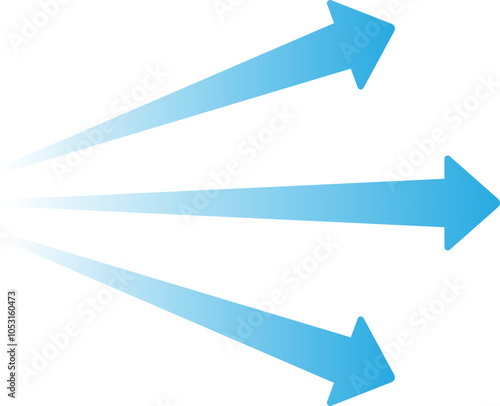 Airflow Arrow Wind and Motion Symbol