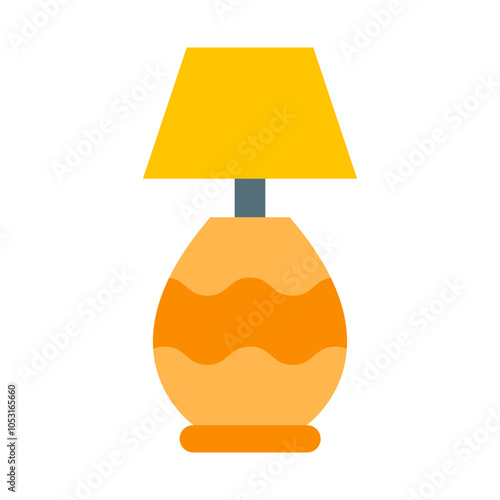 Lamp Flat Icon Design