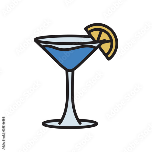 Cocktail Doodle Illustration - 07