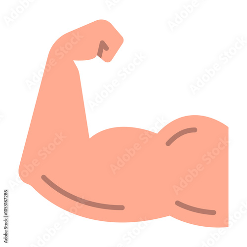 Muscle Flat Icon Design