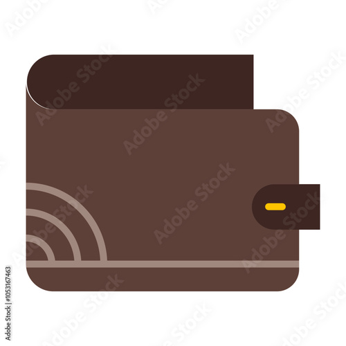 Wallet Flat Icon Design