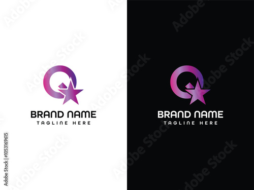 Q Leaf Aroplane Letter Logo Design