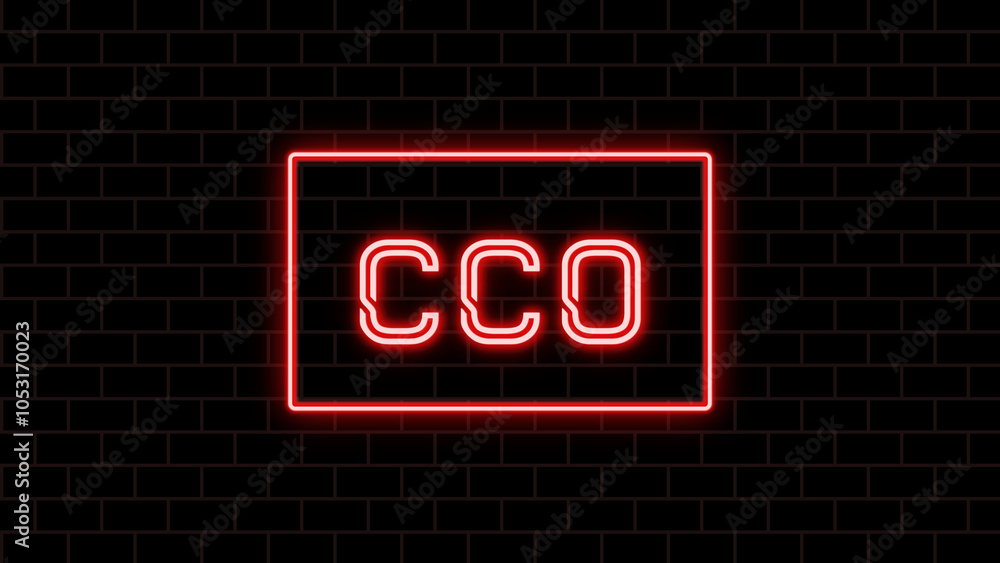 CCO のネオン文字 CCO のネオン文字