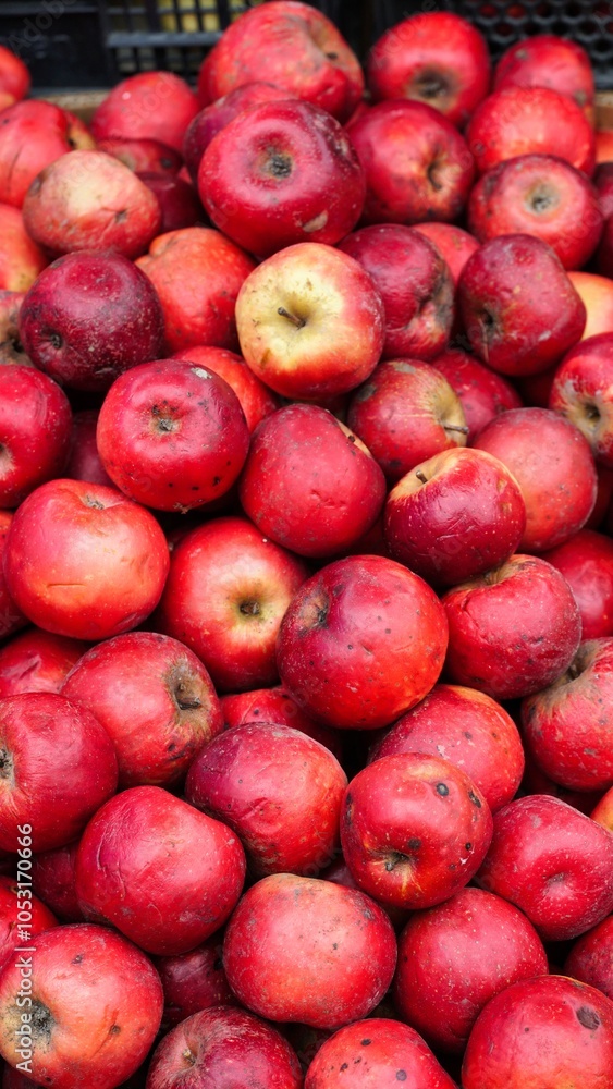 Red Apples at a Market Stall Red Apples at a Market Stall