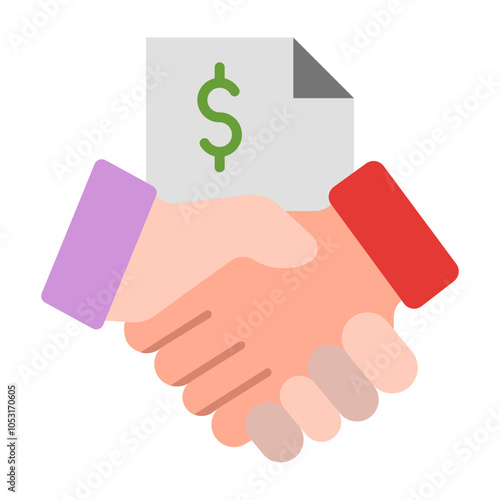 Agreement Flat Icon Design