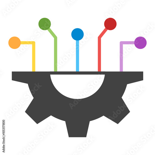 Technology Flat Icon Design