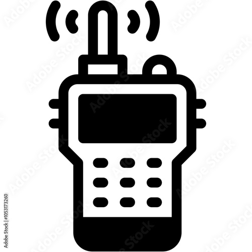 Walkie Talkie, Electronics, Vintage, Connect, Frequency, Technology Icon
