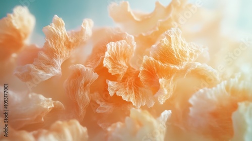 Delicate crispy whim in soft light with dreamy background