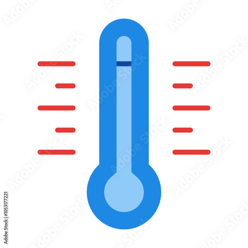Temperature Flat Icon Design