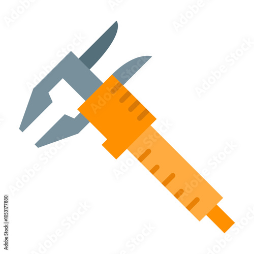 Caliper Flat Icon Design
