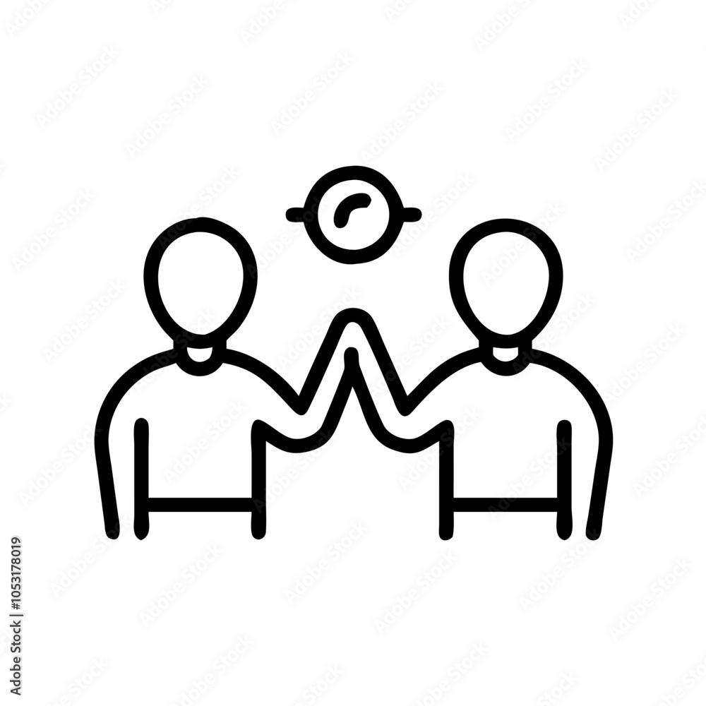 Fototapeta premium mentoring-icon