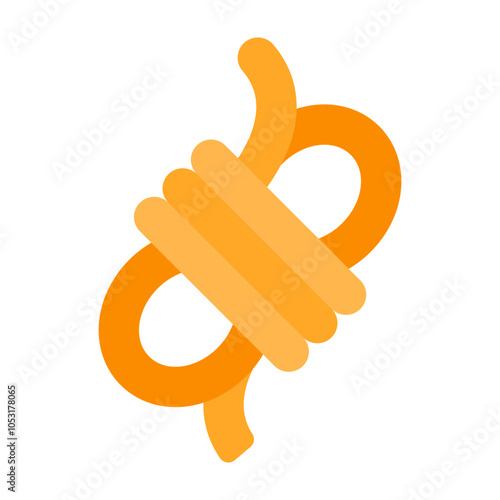 Rope Flat Icon Design