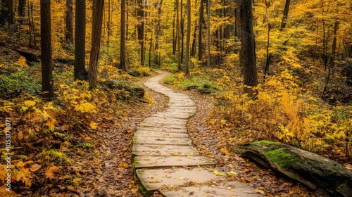 Autumnal Path to Tranquility  photo