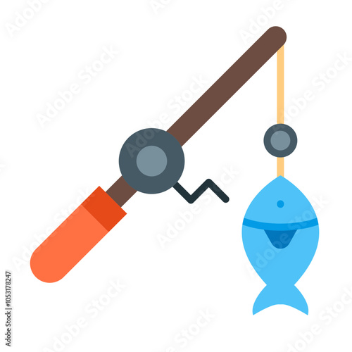 Fishing Flat Icon Design