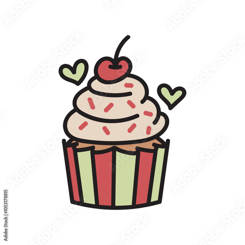 Cupcake Doodle Illustration - 03