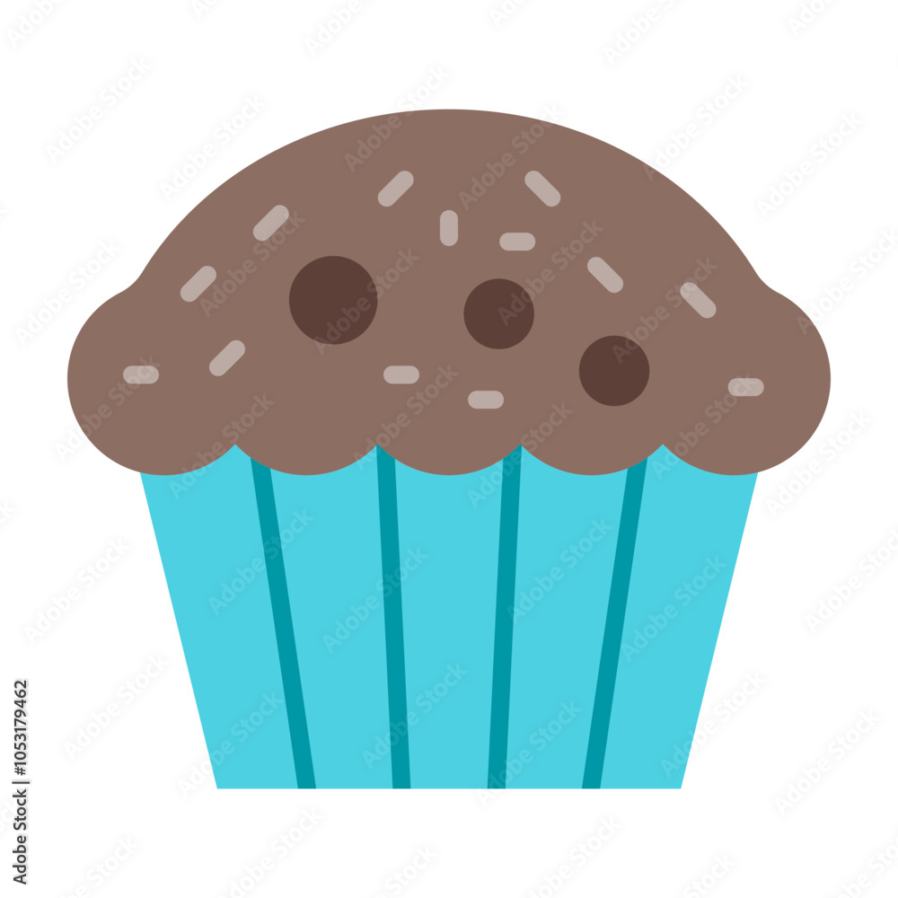 Muffin Flat Icon Design