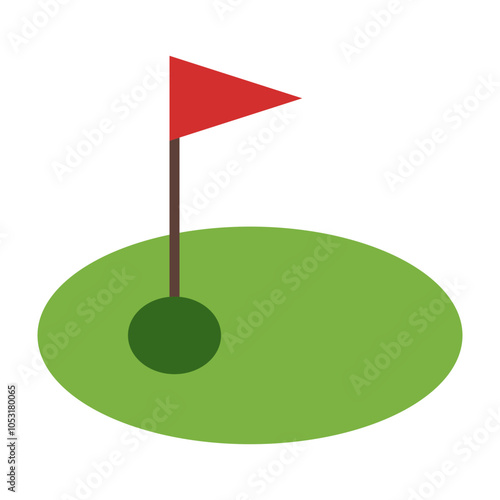 Golf Flat Icon Design