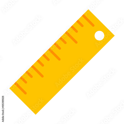 Ruler Flat Icon Design