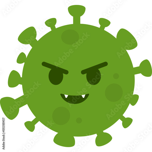 Virus Character Illustration