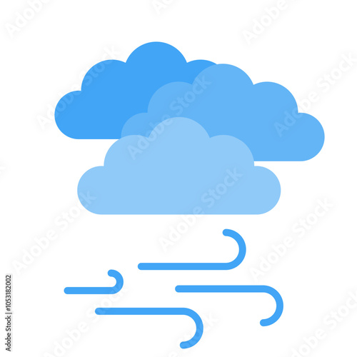 Windy Flat Icon Design