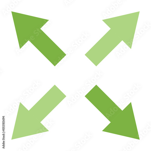 Resize Flat Icon Design