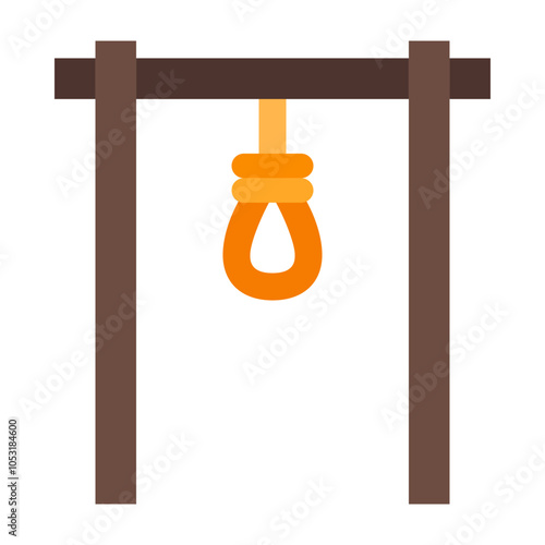 Gallows Flat Icon Design