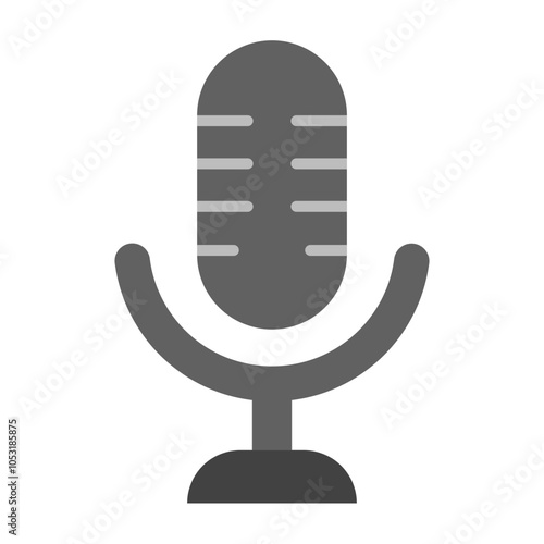 Microphone Flat Icon Design