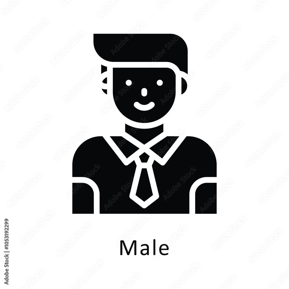 Male vector Gylph Design icon. Workplace Symbol on White background EPS 10 File Male vector Gylph Design icon. Workplace Symbol on White background EPS 10 File