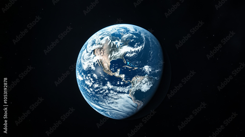 Fototapeta premium earth and moon