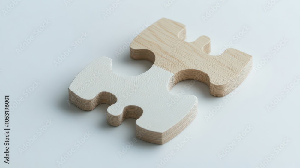 Wooden Puzzle Half-Joined Wooden Puzzle Half-Joined