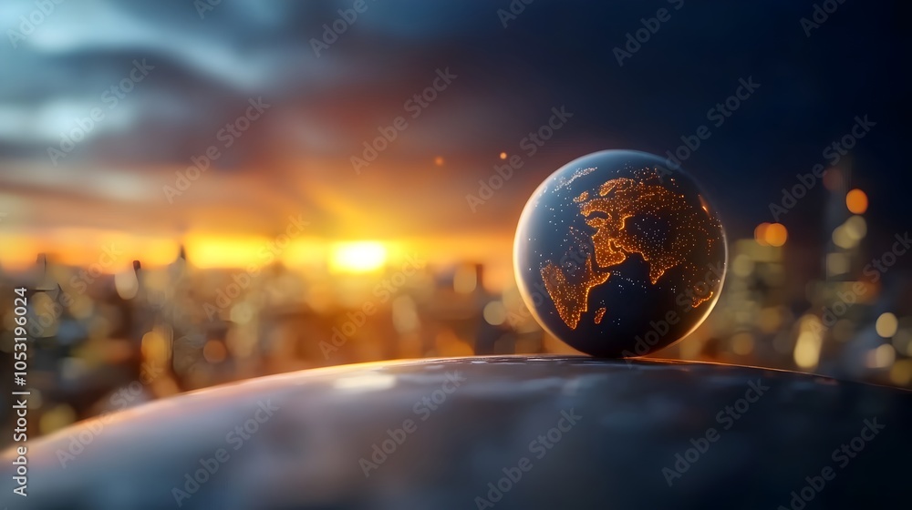 Futuristic global trade routes and international expansion network depicted in a 3D of a glowing modern cityscape The image showcases the dynamism and potential of a technologically advanced Futuristic global trade routes and international expansion network depicted in a 3D of a glowing modern cityscape The image showcases the dynamism and potential of a technologically advanced