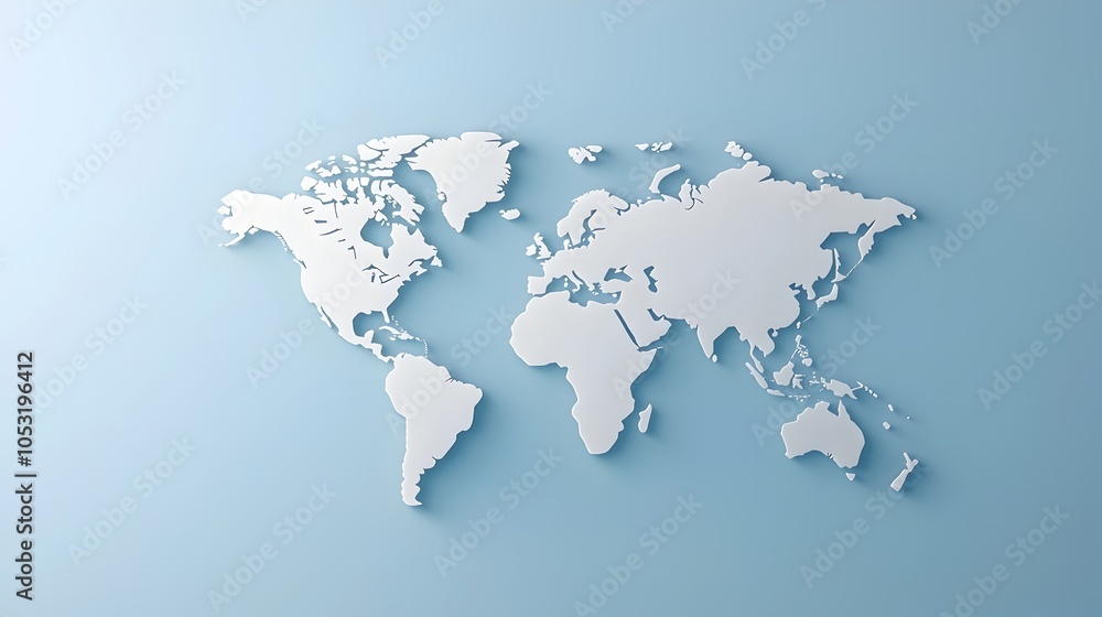 Futuristic 3D of Global Business Expansion and International Company Growth on a Stylized World Map Background Representing Technology Finance and Worldwide Communication Futuristic 3D of Global Business Expansion and International Company Growth on a Stylized World Map Background Representing Technology Finance and Worldwide Communication