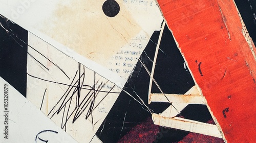 pop collage illustration Abstract creative retro but contemporary pop art collage concept Generative AI