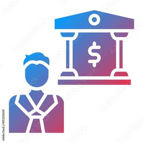 Banker icon style