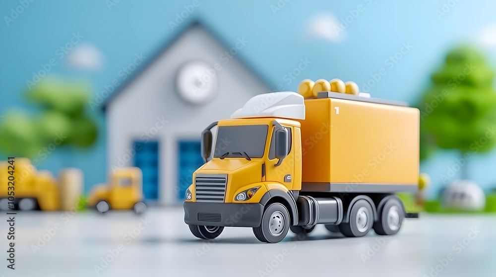 of a modern logistics distribution center with a fleet of commercial trucks digital tracking and optimization systems efficient storage and supply chain management of a modern logistics distribution center with a fleet of commercial trucks digital tracking and optimization systems efficient storage and supply chain management
