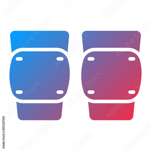 Knee Pad icon style