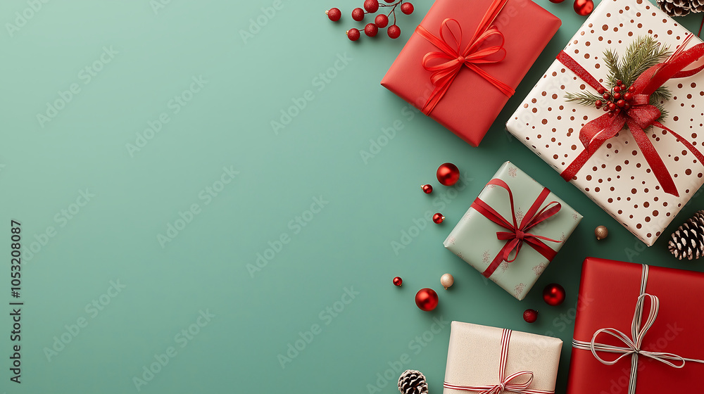 A close-up of festive wrapping paper with patterns and ribbons tied neatly with a backdrop of twinkling lights and holiday decorations creates a joyful atmosphere. A close-up of festive wrapping paper with patterns and ribbons tied neatly with a backdrop of twinkling lights and holiday decorations creates a joyful atmosphere.
