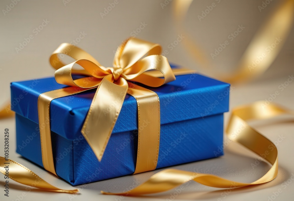 golden gift box with red ribbon golden gift box with red ribbon