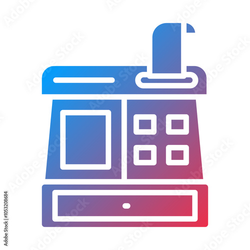 Cashier Machine icon style