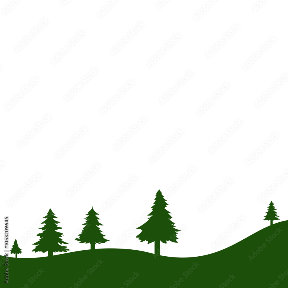 Obraz premium Forest Tree Silhouette