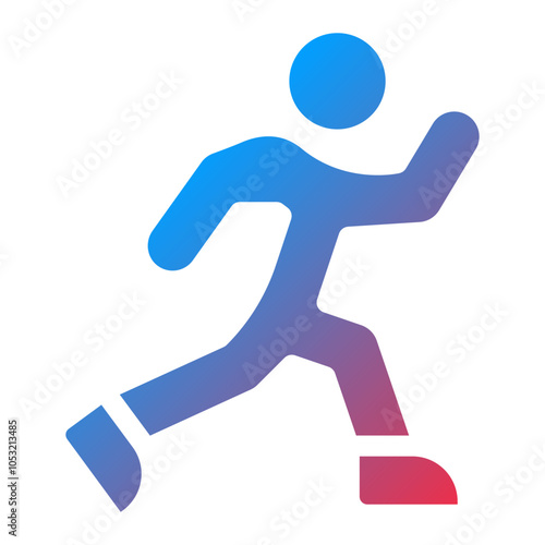 Rollerblading icon style