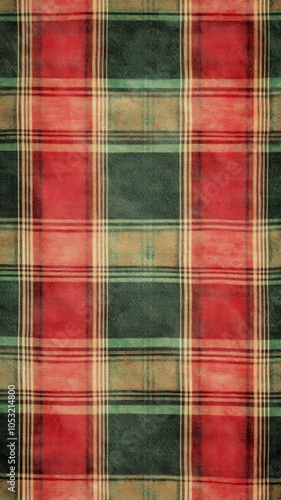 Christmas red scottish Tartan plaid seamless pattern,red line fabric texture green background,Scottish cage,happy New year Christmas Decoration,Banner,Check design Vector illustration,copy space. photo