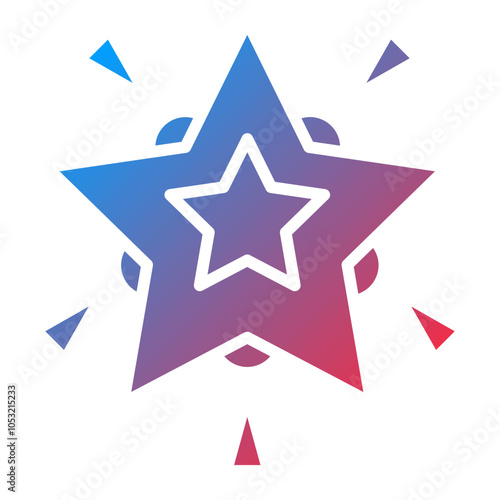 Glowing Star icon style