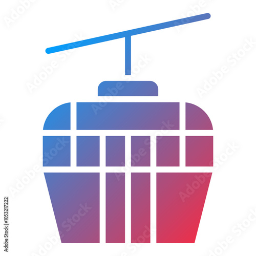 Ski Lift icon style