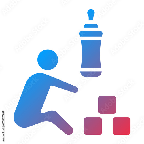Babysitting icon style