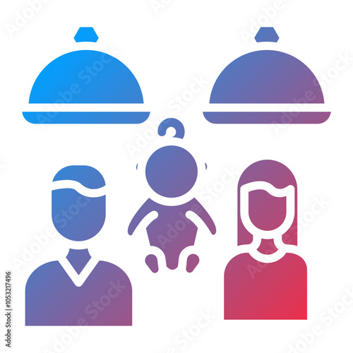 Family Meal icon style